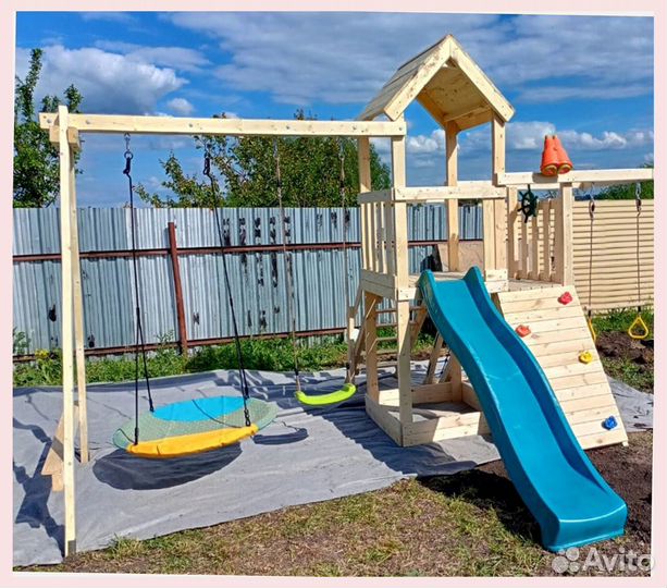 Детский игровой комплекс с горкой