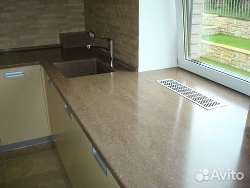 Кухонная столешница из искусственного камня (акрил