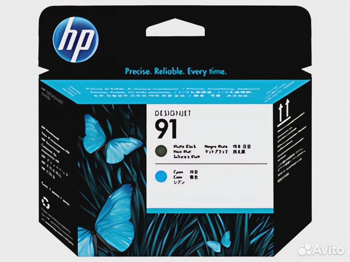 Печатающая головка HP 91 Matte Black Cyan матовая