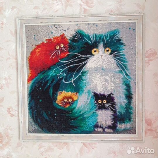 Картины алмазная вышивка и вышивка лентами