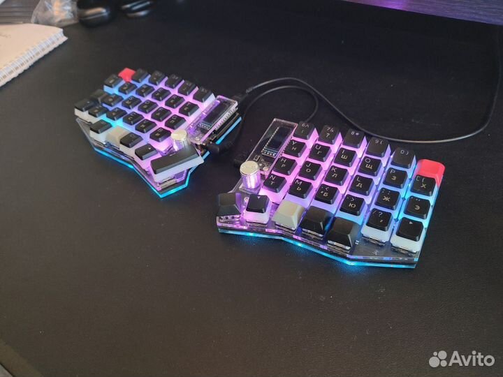 PBT кейкапы двухцветные Pudding 104шт