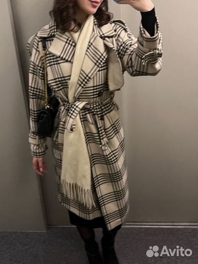 Тренч в клетку ASOS