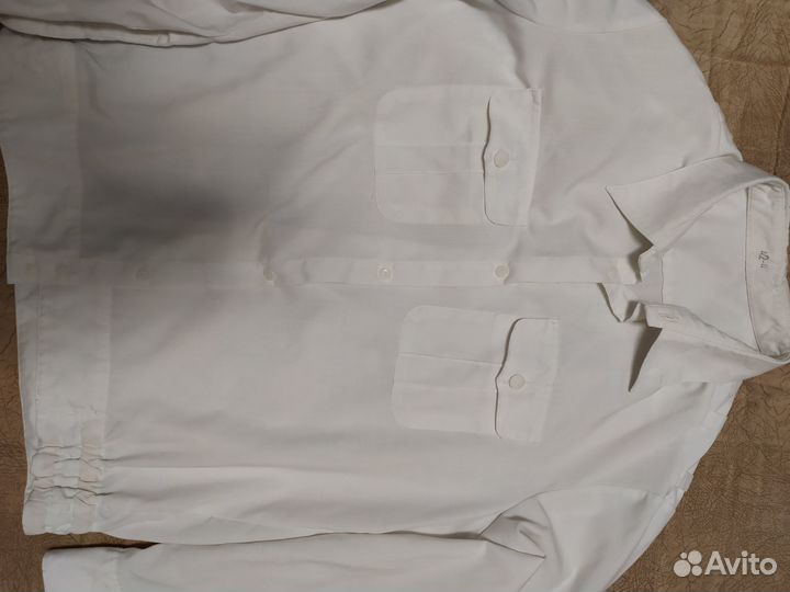 Рубашка белая военная хб