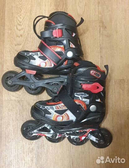 Детские раздвижные роликовые коньки р.26-31