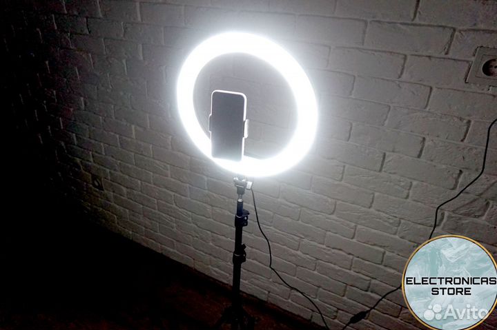 Кольцевая Лампа 33 см со Штативом Светодиодная