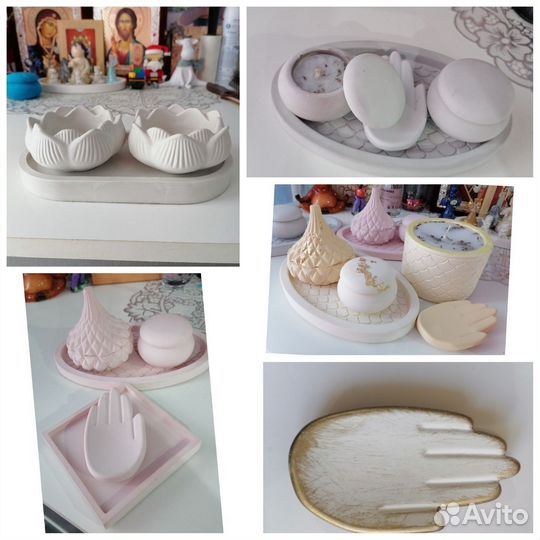 Изготавливаю свечи на заказ и изделия из гипса