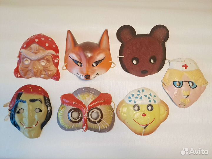 Маска новогодняя карнавальная СССР