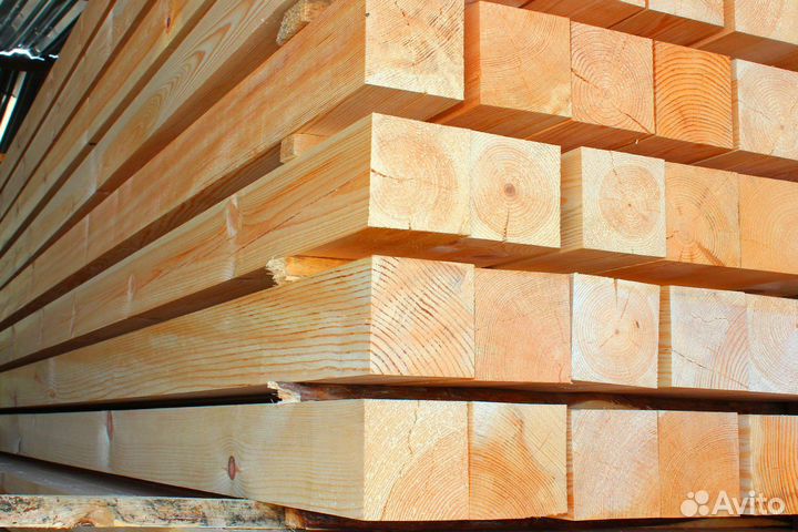 Брус 100х150х6000мм, от производителя, гост