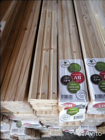 Евровагонка 12,5*90, Сорт C наличии