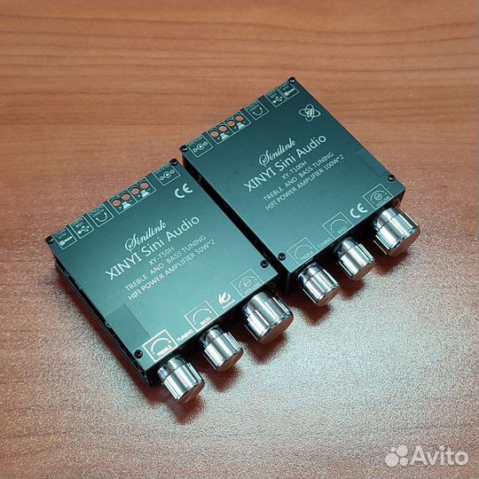 Усилитель 50/100W с блютуз 5.0, AUX и USB