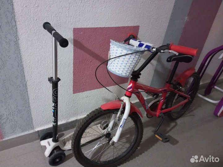 Велосипед, самокат, снегокат