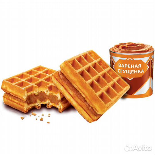 Вафли Акульчев Венские со сгущенкой 100г (опт)