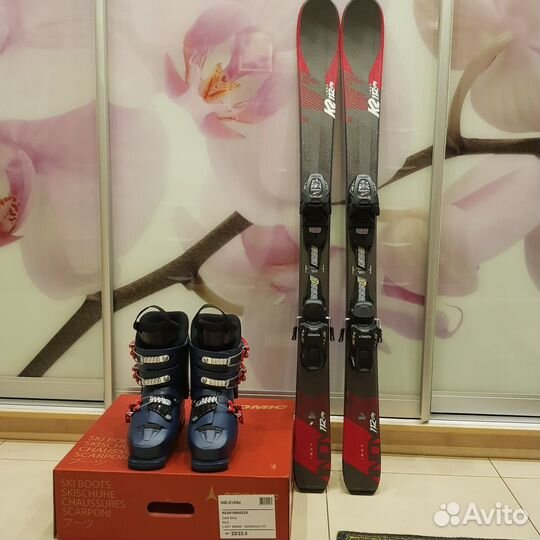 Горные лыжи и ботинки детские