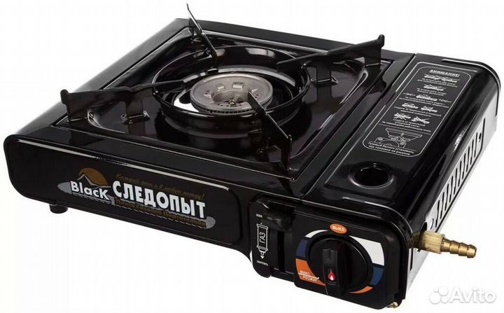 Газовая плитка Следопыт-Black с переходником