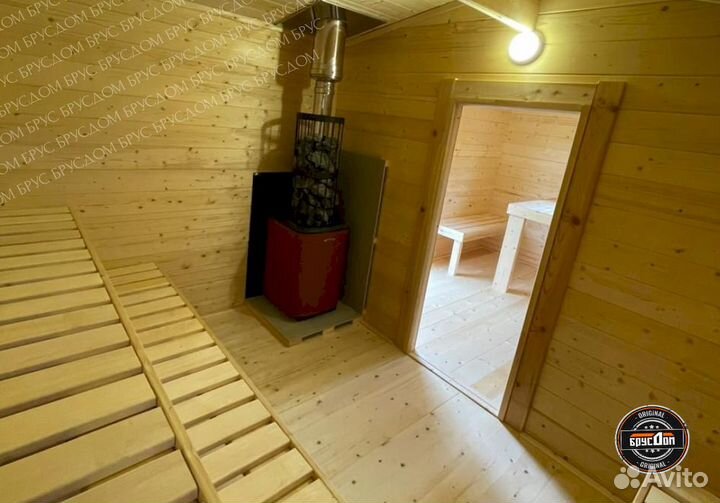 Квадро-баня в наличии / мини-брус 