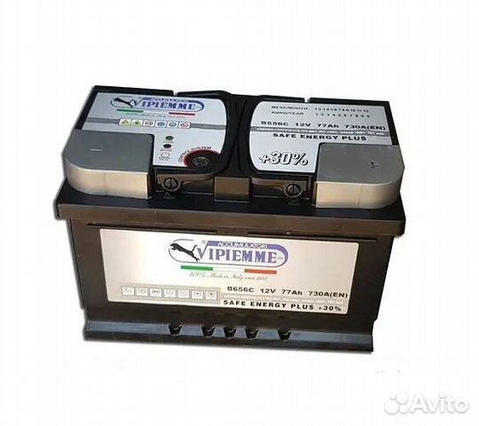 Аккумулятор 77Ah (730A) Vipiemme Safe Energy Plus