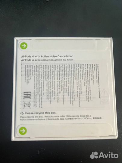 Apple AirPods 4 ANC с шумоподавлением новые
