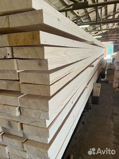 Доска обрезная естественной влажности 75х200х6000