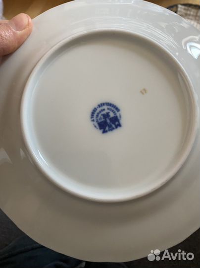 Столовый сервиз Чехия Офелия Полевой цветок Кобаль