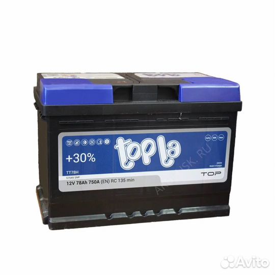Аккумулятор Topla Top 78 Ач, обратный