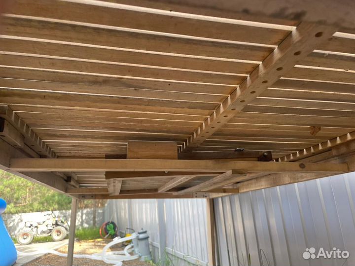 Стол садовый раскладной деревянный