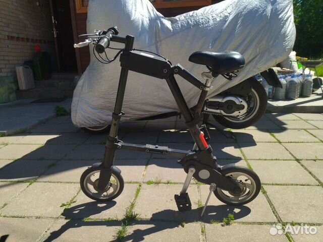 Электро велосипед складной почти новый