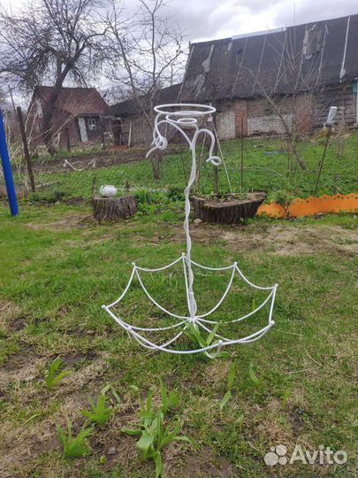 Кованая цветочница Зонтик, клумба зонтик, зонтик д