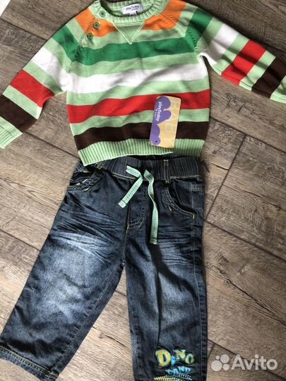 Кофточка и джинсы на мальчика Новые
