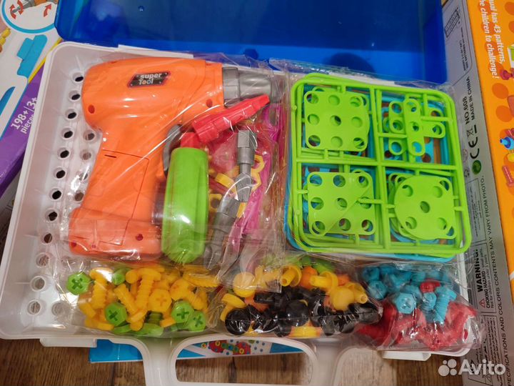 Конструктор с шуруповертом 237 деталей