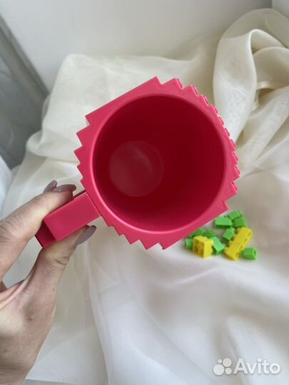 Новая кружка-конструктор с деталями лего 400 мл