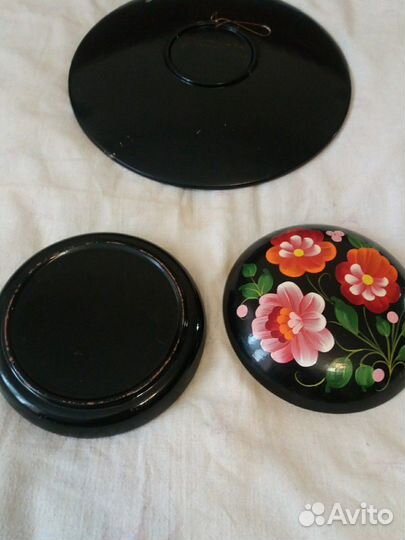 Ручная Роспись. Тарелка/Шкатулка СССР