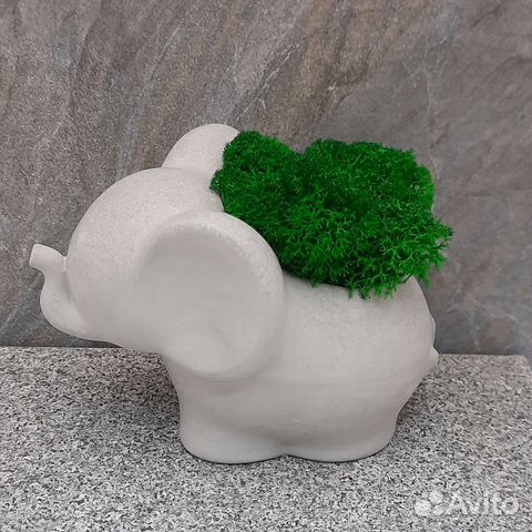 Слоник со стабилизированным мхом