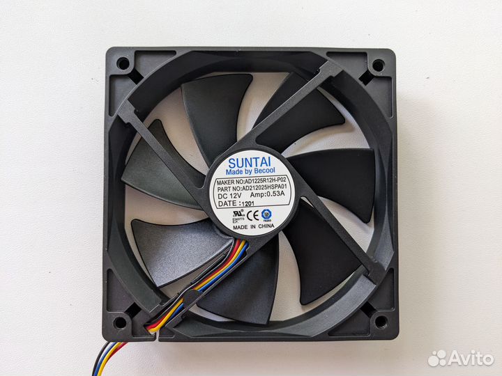 Кулер серверный 120мм Becool Suntai 12В 0.53А PWM