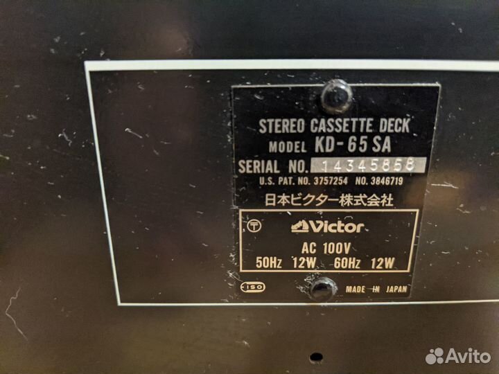 Дека кассетная Victor KD-65SA