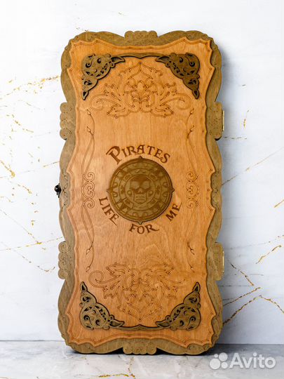 Нарды большие деревянные Пират 60х60