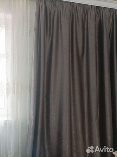 Шторы и покрывало бу