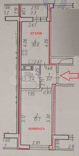 1-к. квартира, 32,1 м², 7/19 эт.