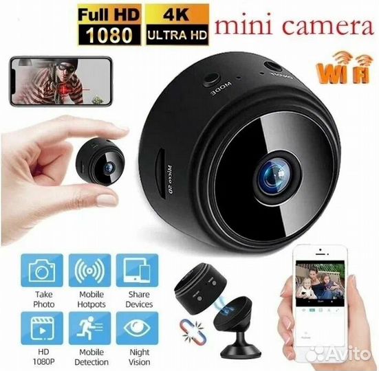 Мини камера A9 Wi-Fi Видеонаблюдение