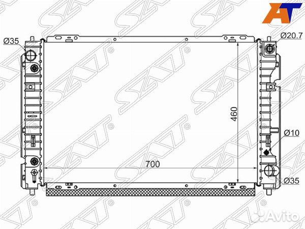 Радиатор ford escape