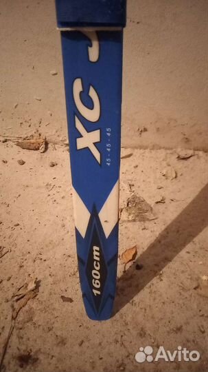 Лыжи беговые детские 160 см + палки 110 см