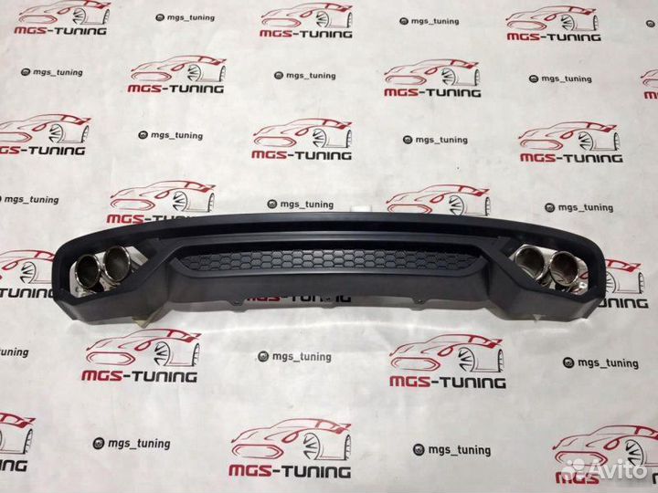 Диффузор на Audi A4 S4 2011-2015 ABT+ Насадки