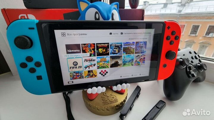 Nintendo switch прошитая 160gb супер комплек Обмен