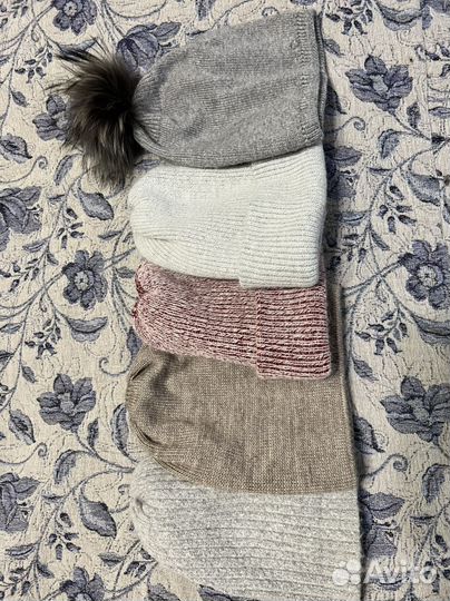 Шапка капюшон варежки