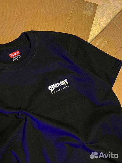 Футболки supreme x Trasher