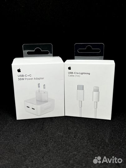 Зарядка на iPhone 35W USB-C+USB-C
