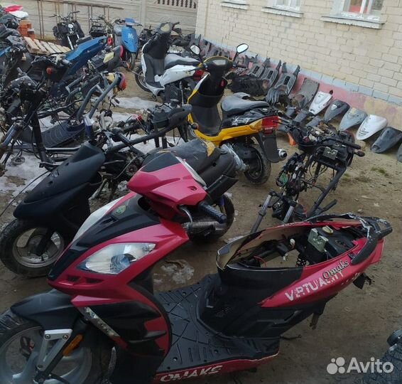 Разборка японских и китайских скутеров