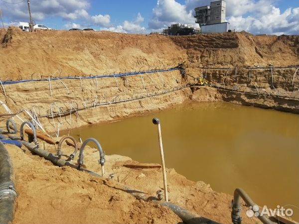 Водопонижение, откачка, аренда мотопомп Лунёво