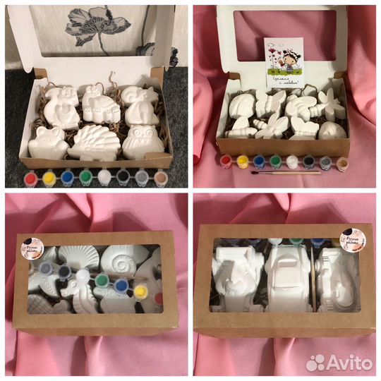 Игрушка фигурки из гипса для раскрашивания