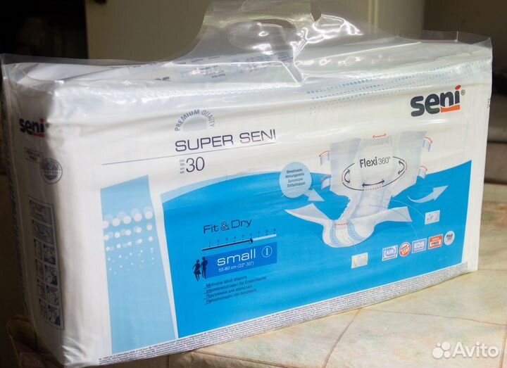 Подгузники Super Seni Small (№1). Made in Poland