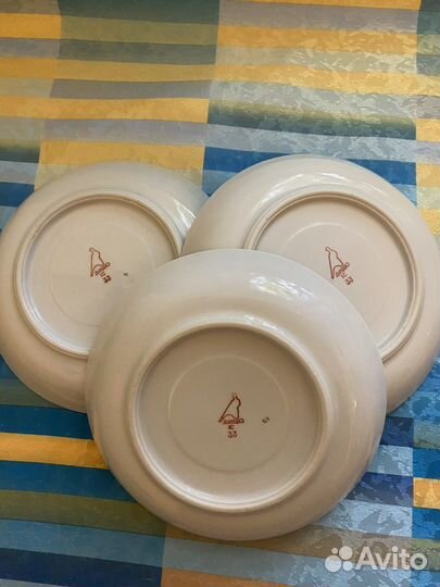 Блюдца,Хайтинский фарфоровый завод,Дулево,вфз